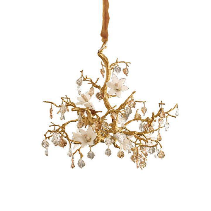 Fiori Branch Chandelier-chandeliers for dining room,chandeliers for stairways,chandeliers for foyer,chandeliers for bedrooms,chandeliers for kitchen,chandeliers for living room-Size: L 19.7″(50cm) x H 19.7″(50cm)-Arialamps