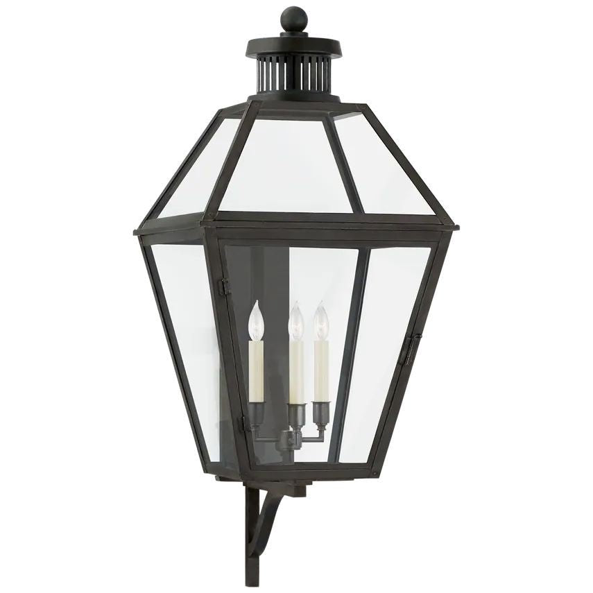 Fitzroy Large Bracketed Ted Lantern Wall Sconce Outdoor - Arialamps
