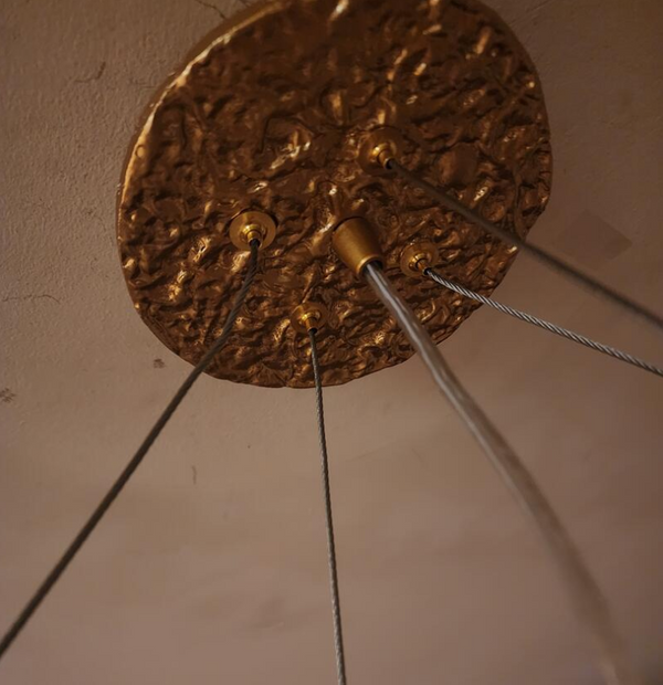 French Branch Crystal Chandelier with Elegant Crystal Leaves-Chandeliers-Arialamps