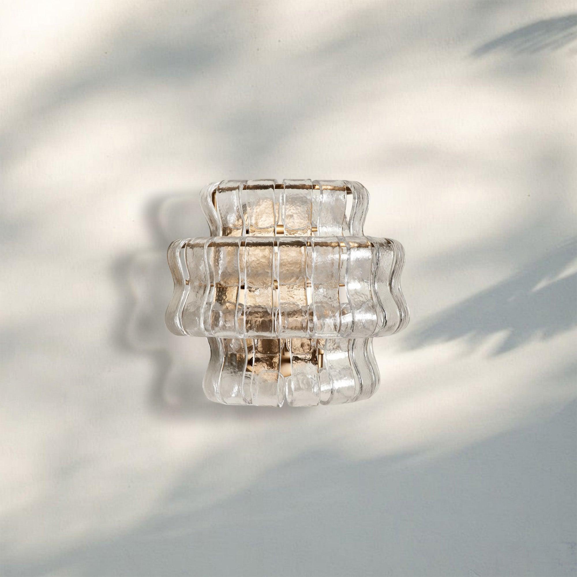 Ghiacio Glass Wall Sconce-