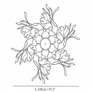 Gingko Luxury Chandelier Style B-