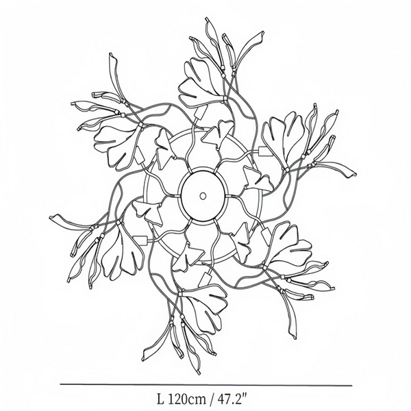 Gingko Luxury Chandelier Style B-