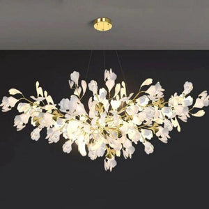 Ginkgo Branch Chandelier-chandeliers for dining room,chandeliers for stairways,chandeliers for foyer,chandeliers for bedrooms,chandeliers for kitchen,chandeliers for living room-Arialamps