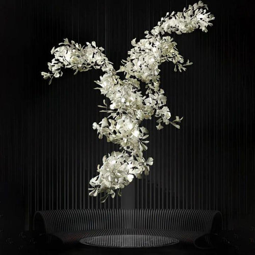 Ginkgo Combination Chandelier-chandeliers for dining room,chandeliers for stairways,chandeliers for foyer,chandeliers for bedrooms,chandeliers for kitchen,chandeliers for living room-L 137.8''(350cm) x H 118.1''(300cm)-Arialamps
