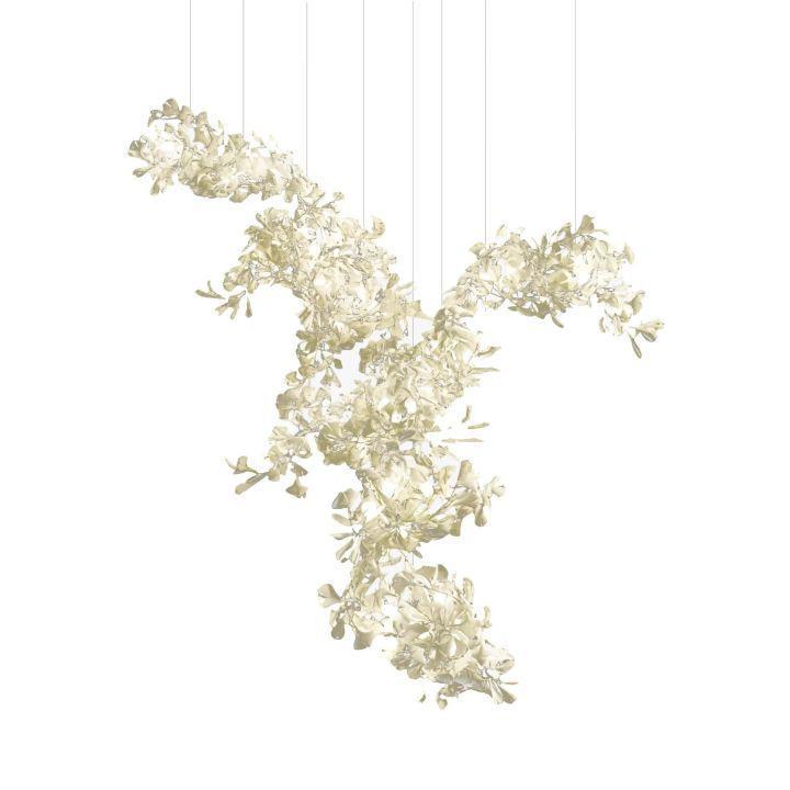 Ginkgo Combination Chandelier-chandeliers for dining room,chandeliers for stairways,chandeliers for foyer,chandeliers for bedrooms,chandeliers for kitchen,chandeliers for living room-Arialamps