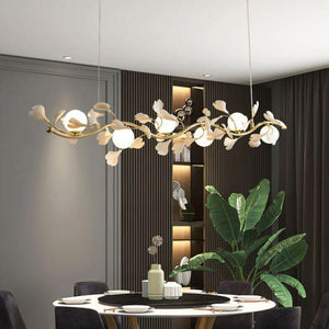 Ginkgo Glass Chandelier-chandeliers for dining room,chandeliers for stairways,chandeliers for foyer,chandeliers for bedrooms,chandeliers for kitchen,chandeliers for living room-Arialamps