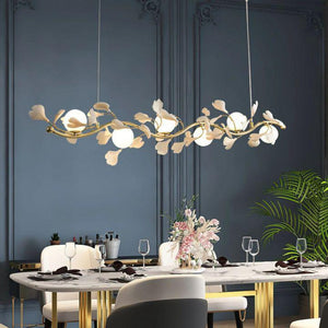 Ginkgo Glass Chandelier-chandeliers for dining room,chandeliers for stairways,chandeliers for foyer,chandeliers for bedrooms,chandeliers for kitchen,chandeliers for living room-Arialamps