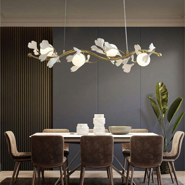 Ginkgo Glass Chandelier-chandeliers for dining room,chandeliers for stairways,chandeliers for foyer,chandeliers for bedrooms,chandeliers for kitchen,chandeliers for living room-Arialamps