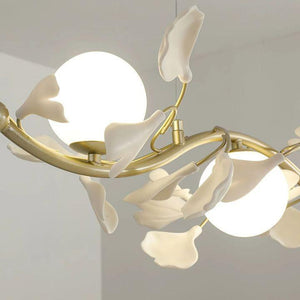 Ginkgo Glass Chandelier-chandeliers for dining room,chandeliers for stairways,chandeliers for foyer,chandeliers for bedrooms,chandeliers for kitchen,chandeliers for living room-Arialamps