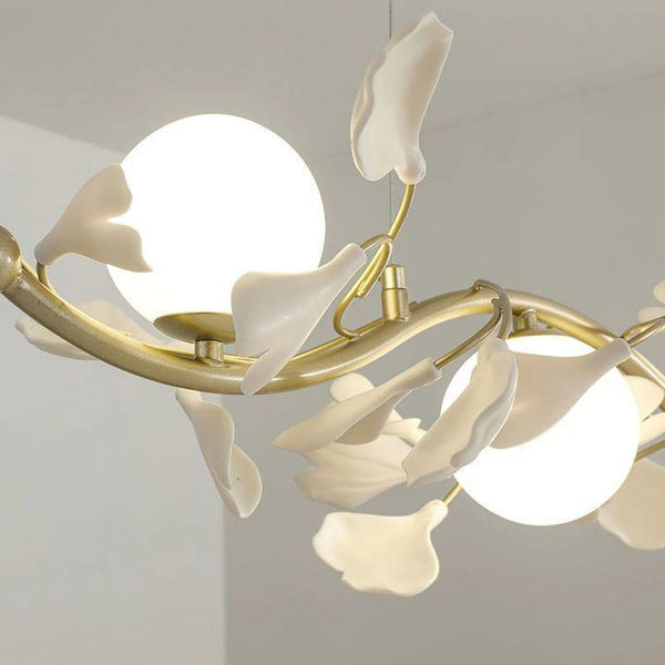 Ginkgo Glass Chandelier-chandeliers for dining room,chandeliers for stairways,chandeliers for foyer,chandeliers for bedrooms,chandeliers for kitchen,chandeliers for living room-Arialamps