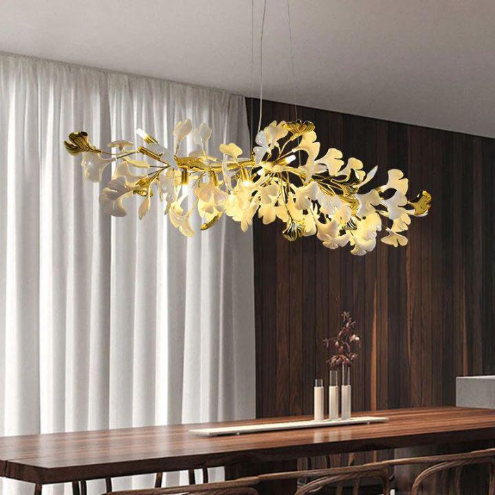 Ginkgo Luxury Chandelier Style C-chandeliers for dining room,chandeliers for stairways,chandeliers for foyer,chandeliers for bedrooms,chandeliers for kitchen,chandeliers for living room-L 31.5″(80cm) x W 17.7″(45cm) x H 13.8″(35cm) (G9*6)-Arialamps