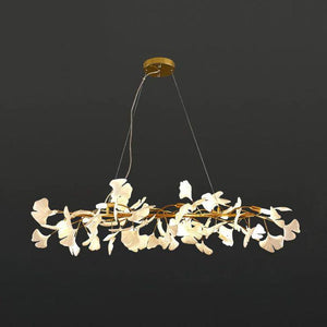 Ginkgo Luxury Chandelier Style E-chandeliers for dining room,chandeliers for stairways,chandeliers for foyer,chandeliers for bedrooms,chandeliers for kitchen,chandeliers for living room-6 Lights: L 47.2''(120cm) x W11.8''(30cm)-Gold+White-Arialamps