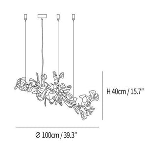 Ginkgo Luxury Chandelier Style I-chandeliers for dining room,chandeliers for stairways,chandeliers for foyer,chandeliers for bedrooms,chandeliers for kitchen,chandeliers for living room-10 Lights: L 39.3''(100cm) x H 15.7''(40cm)-Arialamps