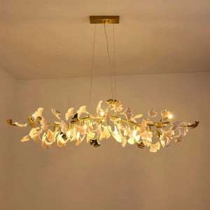 Ginkgo Luxury Linear Chandelier Style C-L 39.4″(100cm) x W 17.7″(45cm) x H 15.7″(40cm) (G9*8)-