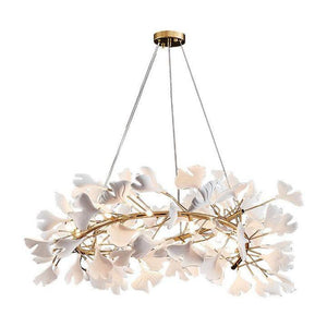 Ginkgo Round Chandelier-chandeliers for dining room,chandeliers for stairways,chandeliers for foyer,chandeliers for bedrooms,chandeliers for kitchen,chandeliers for living room-Arialamps