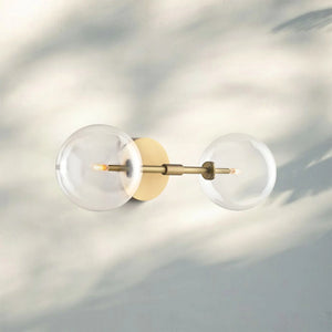 Glass Globe Linear Sconce