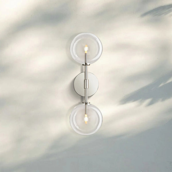 Glass Globe Linear Sconce