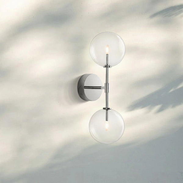 Glass Globe Linear Sconce