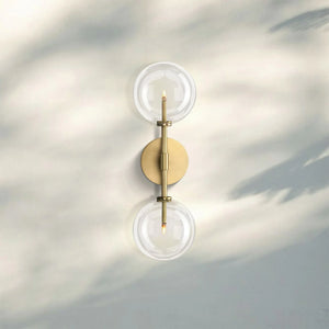 Glass Globe Linear Sconce