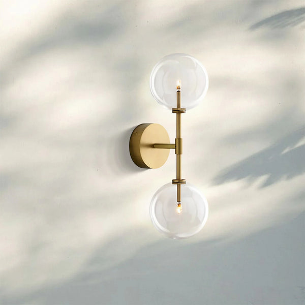 Glass Globe Linear Sconce