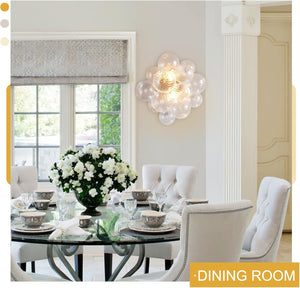 Gold Bubble Wall Sconce 16.9 Inch Modern Glass Light
