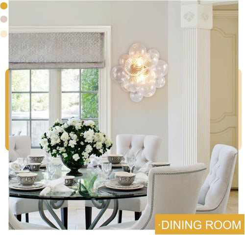 Gold Bubble Wall Sconce 16.9 Inch Modern Glass Light