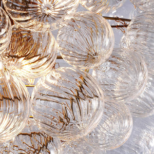 Gold Bubble Wall Sconce 16.9 Inch Modern Glass Light