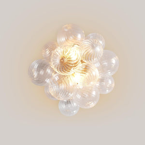 Gold Bubble Wall Sconce 16.9 Inch Modern Glass Light