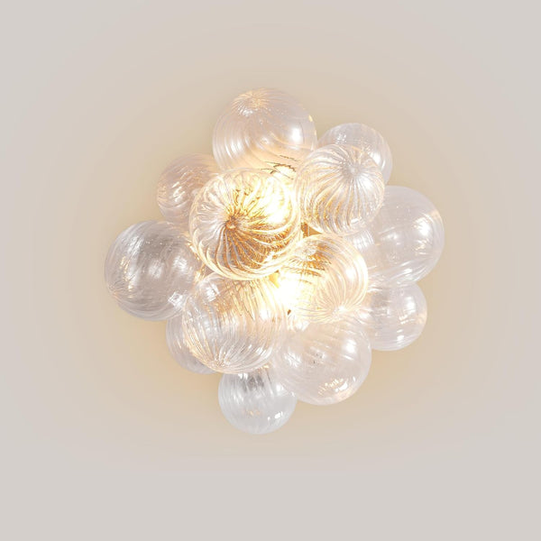 Gold Bubble Wall Sconce 16.9 Inch Modern Glass Light