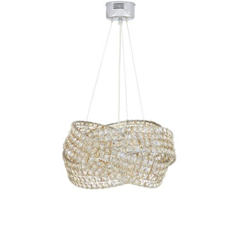 2023 New Crystal Chandelier with Chrome Iron Frame