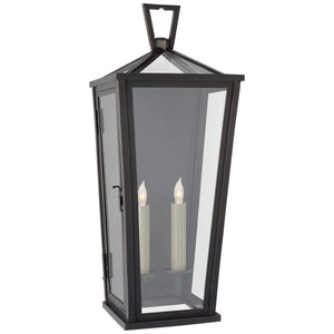 Grosvenor Medium Tall 2 - Light Lantern Wall Sconce Outdoor - Arialamps