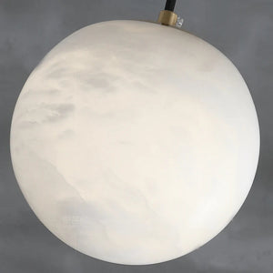 Kevin Hansa Alabaster Ball Pendant Light, Island Mini Pendant Light Kevinstudiolives