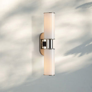 Harline Modern Milk Glass 2-Light Wall Sconce-