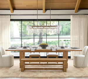 Avalon Cast Glass Linear Chandelier (48")