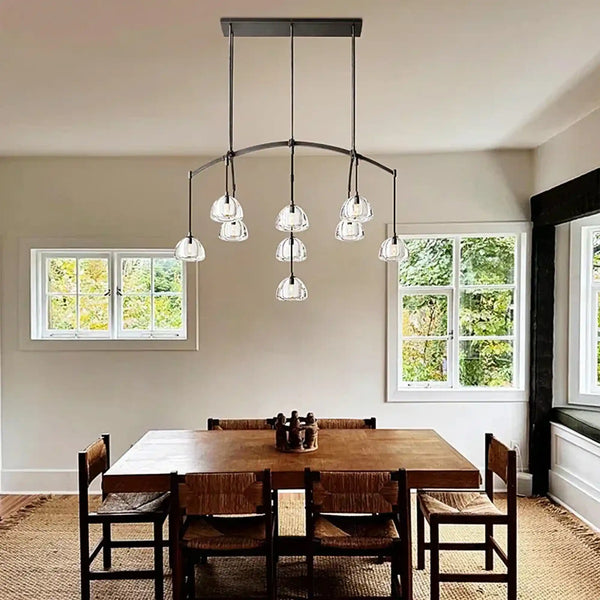 Hemisphare Linear Chandelier 54‘’ 72‘’