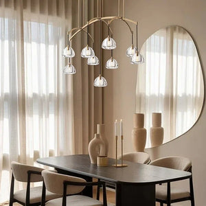 Hemisphare Linear Chandelier 54‘’ 72‘’