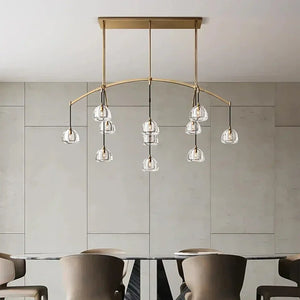 Hemisphare Linear Chandelier 54‘’ 72‘’