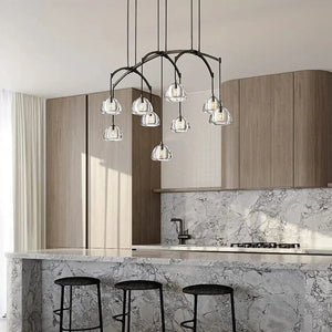 Hemisphare Linear Chandelier 54‘’ 72‘’