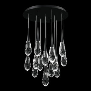 Hibiscus LED Multi Light Pendant Light Round Chandelier - Arialamps