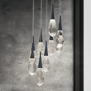 Hibiscus LED Multi Light Pendant Light Round Chandelier - Arialamps
