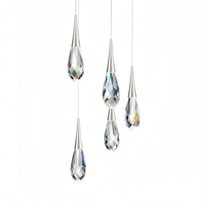 Hibiscus LED Multi Light Pendant Light Round Chandelier - Arialamps