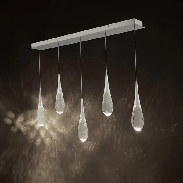 Hibiscus Linear LED Multi Pendant Light - Arialamps