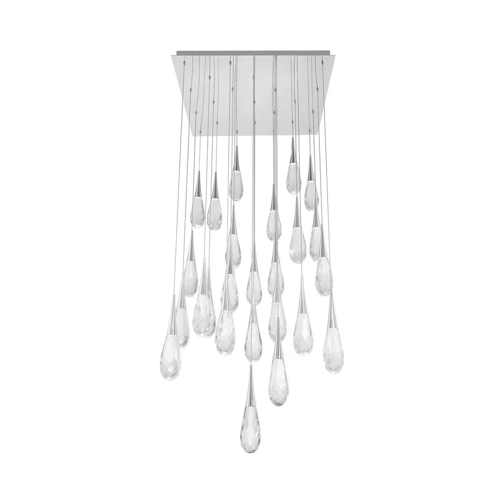 Hibiscus Square LED Multi Pendant Light - Arialamps