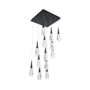 Hibiscus Square LED Multi Pendant Light - Arialamps