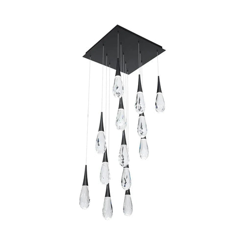 Hibiscus Square LED Multi Pendant Light - Arialamps