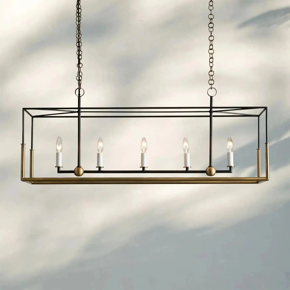 Holt 4/5 Lights Linear Chandelier - Arialamps