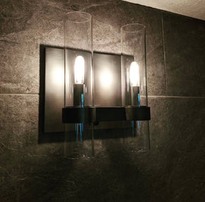 Nova Glass 2-Head Wall Sconce