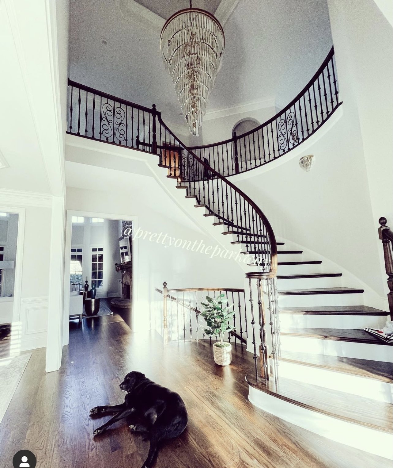 Aria Spiral Tiered/ Layered Crystal Fringe Living Room Chandelier Light