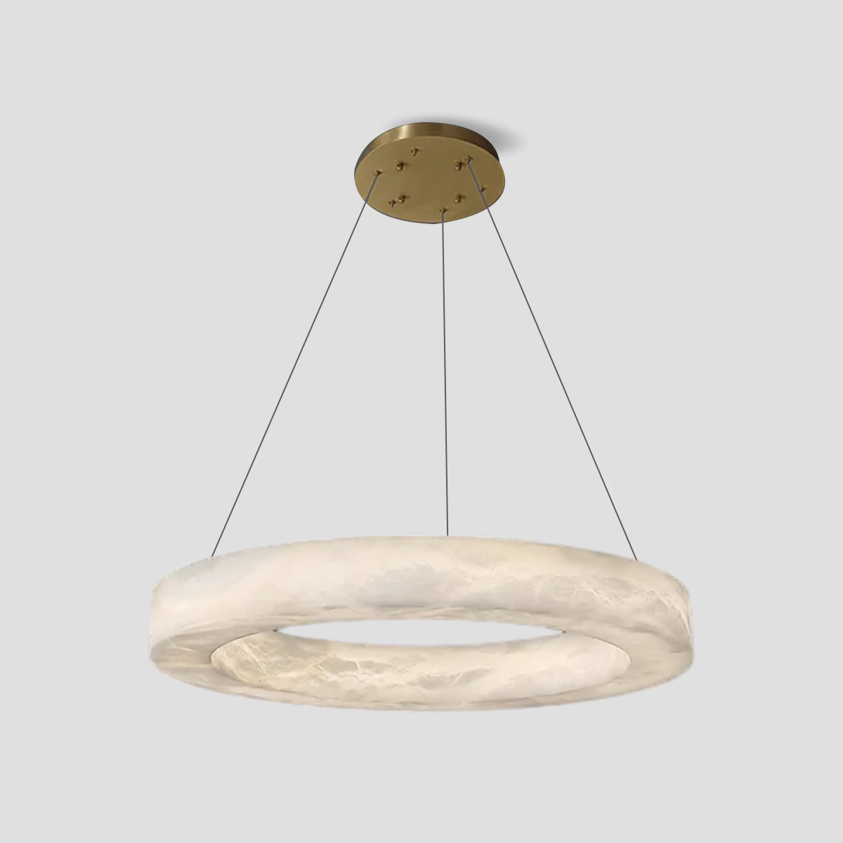 Alabaster Round Chandelier