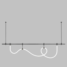 Dining Room/Living Room Linear Soft Lamp Tube Chandelier